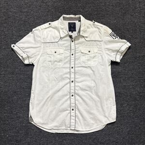 Vintage guess white short sleeve button-up
